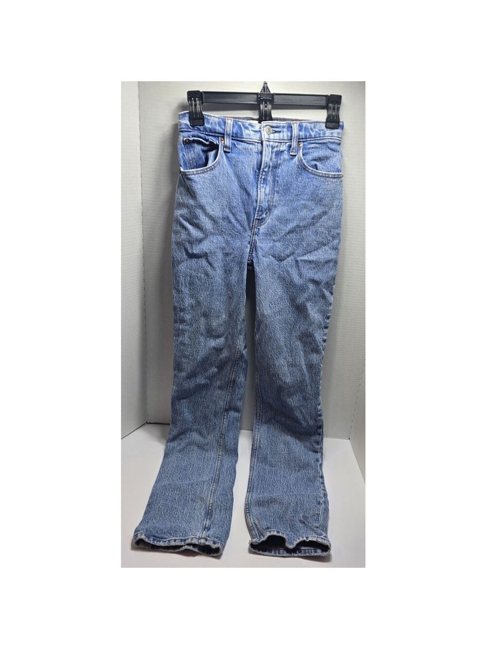 Abercrombie & Fitch Jeans 24|00s The '90s Straight Ultra High Rise Curve Love - Picture 1 of 13